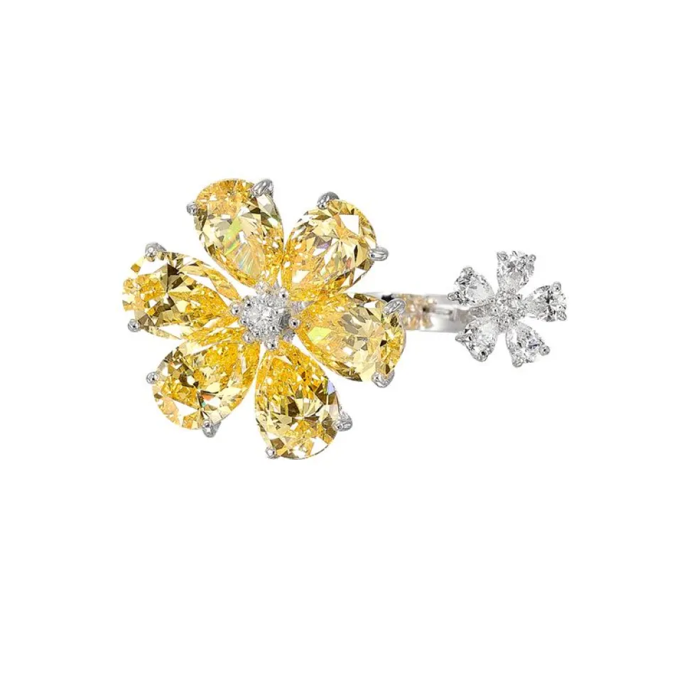 Daisy Diamond Marguerite Rings