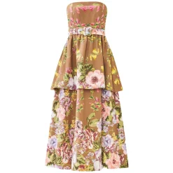 Daisy Dress in Caramel Victorian Floral