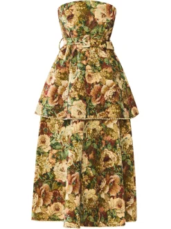 Daisy Dress in Flora Floral Jacquard