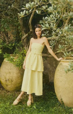 Daisy Dress in Soft Butter Yellow