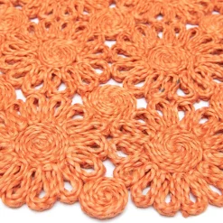 Daisy Jute 15" Round Placemat in Natural, Set of 4