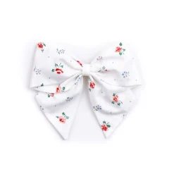 Daisy Meadow Bow in White