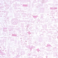 Dallas Fort Worth Two Piece Kids Pajamas in Love Field Pink