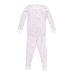 Dallas Fort Worth Two Piece Kids Pajamas in Love Field Pink