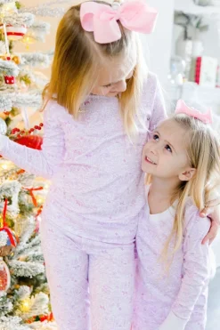 Dallas Fort Worth Two Piece Kids Pajamas in Love Field Pink