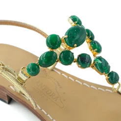 Danielle Leather Thong Sandal