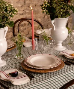 Danish Taper Candles in Rose, Set of 6