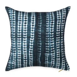 Dark Vines Indigo Throw Pillow