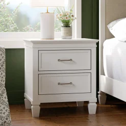 Darlington Assembled Nightstand in Warm White