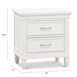Darlington Assembled Nightstand in Warm White