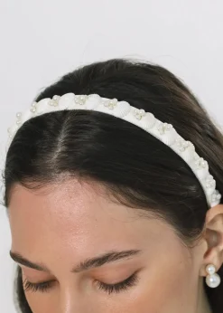 Darya Headband in Dove