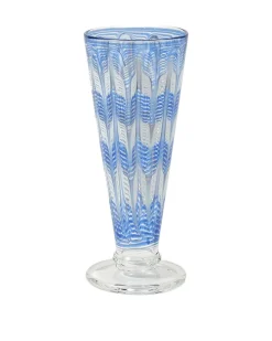 D’Ascoli Donatello Flute Glasses in Sapphire, Set of 6