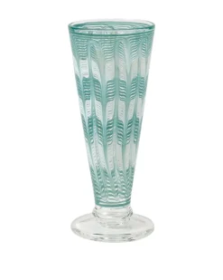 D’Ascoli Donatello Flute Glasses in Turquoise, Set of 6