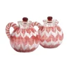 D'Ascoli Shaya Oil and Vinegar Set, Ruby, Set of 2