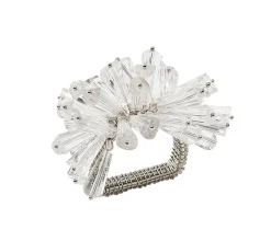 Dazzle Napkin Ring in Crystal, Set of 4