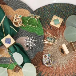 Deco Cube Napkin Rings, Set of Four