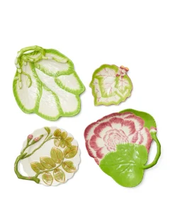 Decorative Leaf Plates, Set of 4