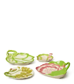 Decorative Leaf Plates, Set of 4