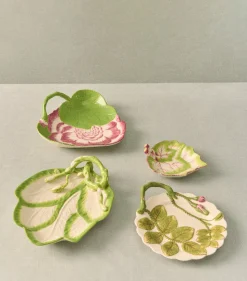 Decorative Leaf Plates, Set of 4