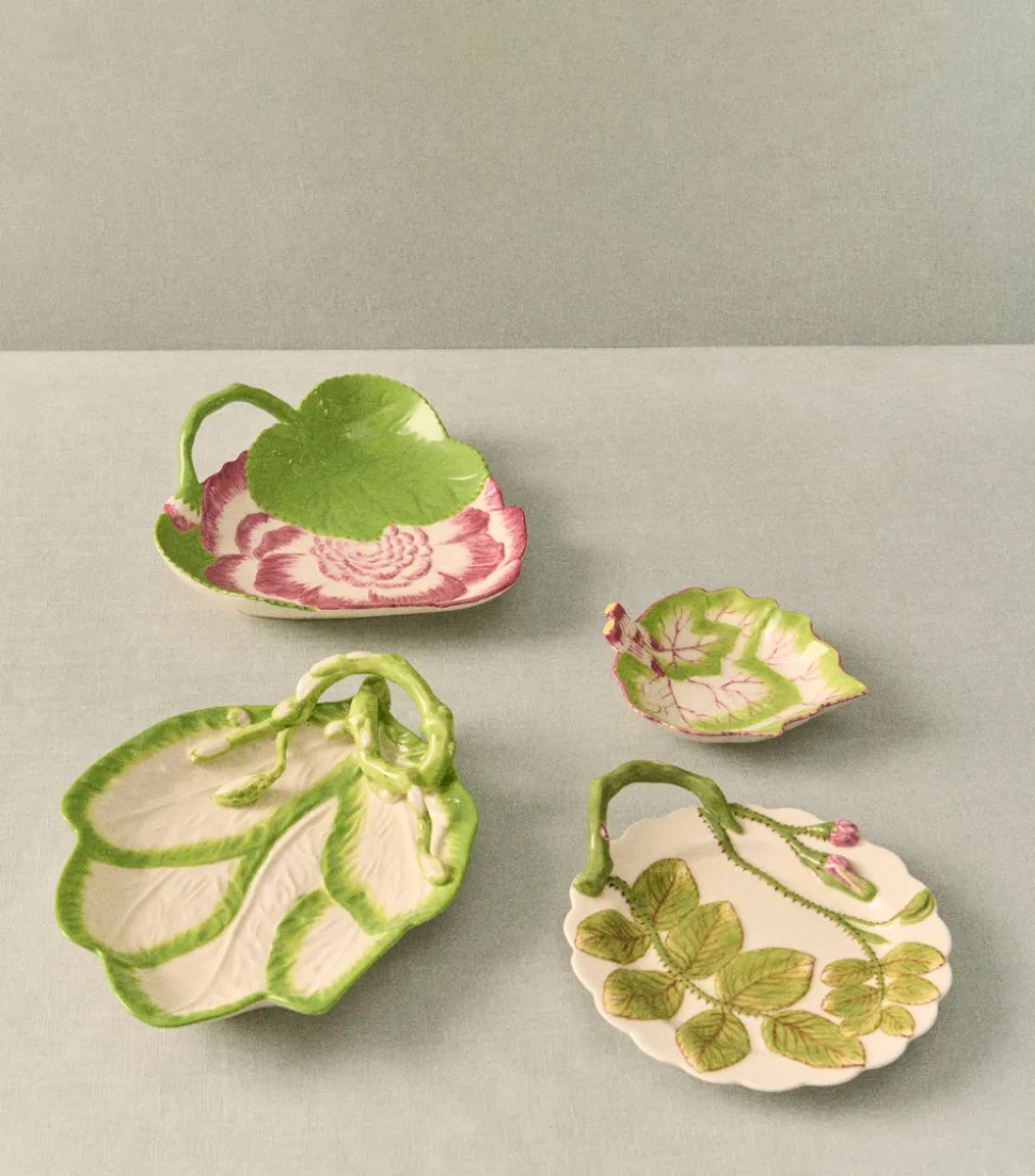 Decorative Leaf Plates, Set of 4