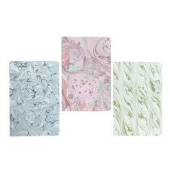 Decorative Marble Pocket Journals, Set of 3