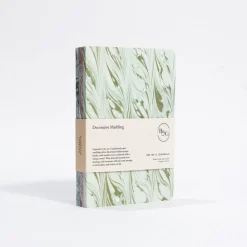 Decorative Marble Pocket Journals, Set of 3