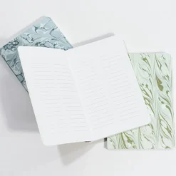 Decorative Marble Pocket Journals, Set of 3