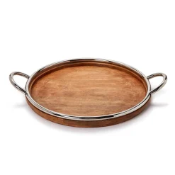 Decorative Round Serving Tray