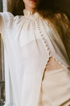 Delaney Blouse in Washed Chiffon