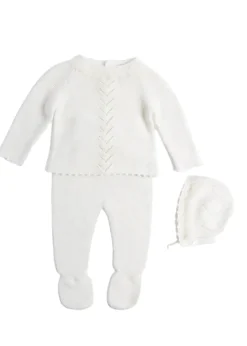 Delicate Lace Cotton Set in Ivory