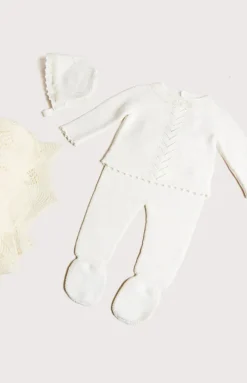 Delicate Lace Cotton Set in Ivory