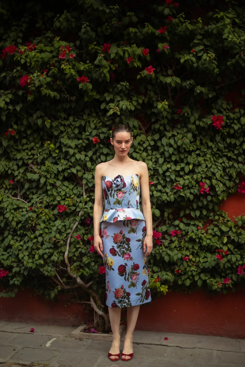 Delicias Corset Top in Blue