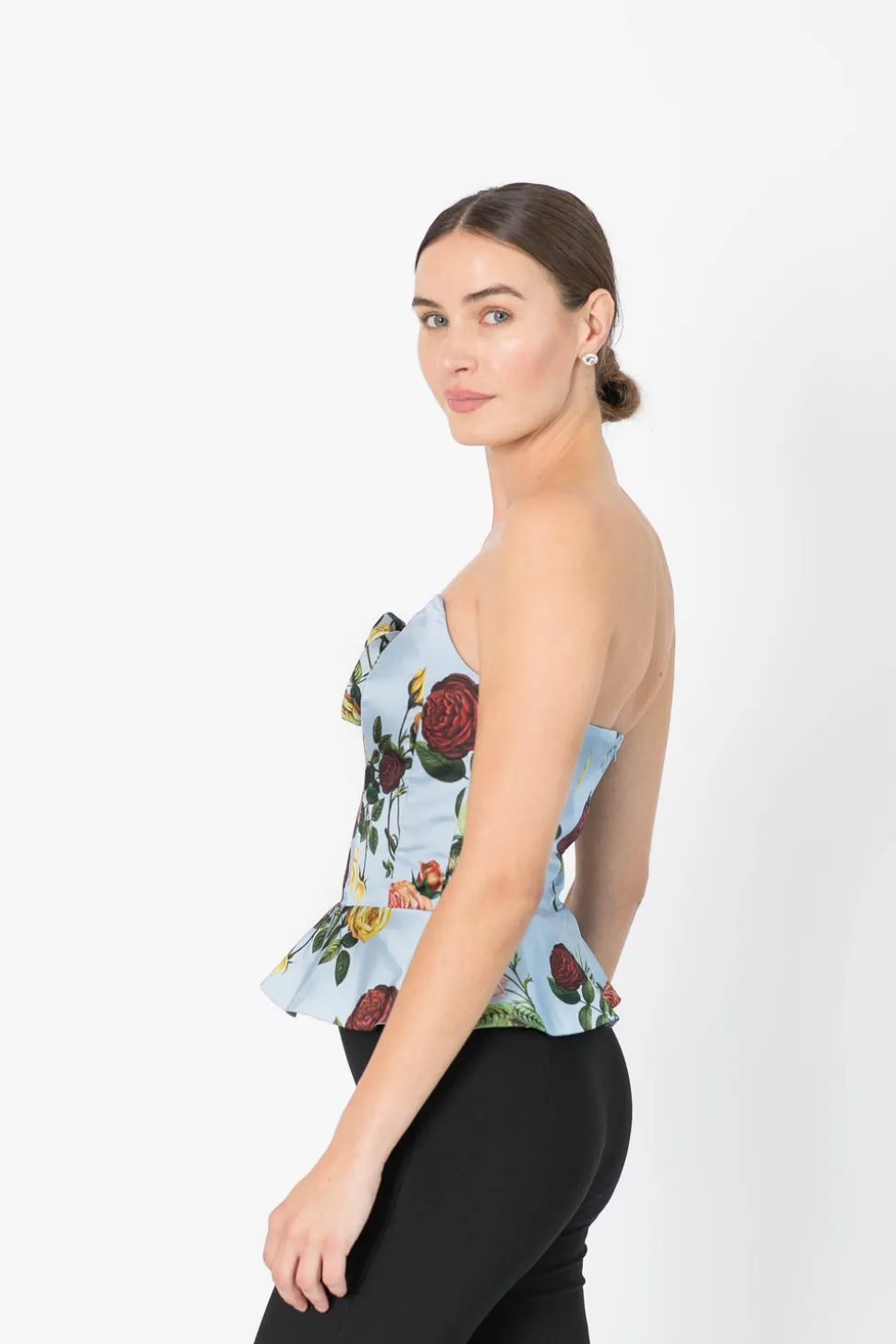 Delicias Corset Top in Blue