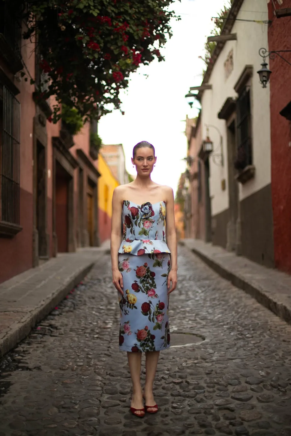 Delicias Corset Top in Blue