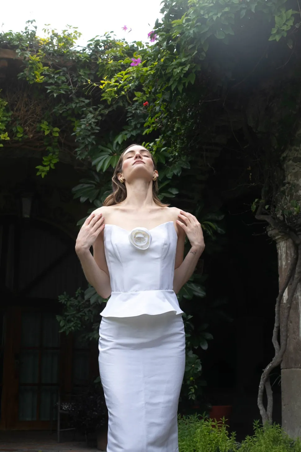 Delicias Corset Top in White