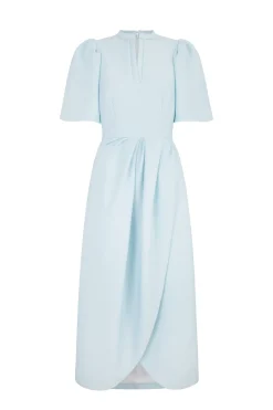 Delphine Dress Ice Blue Cloqué