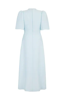 Delphine Dress Ice Blue Cloqué