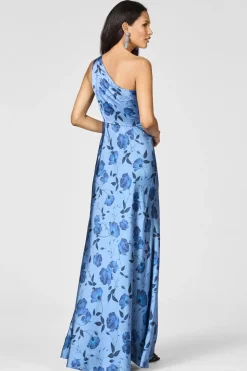 Delphine Gown in Wild Steel Roses