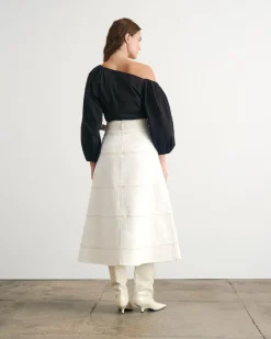 Denim Hudson Skirt in Chalk