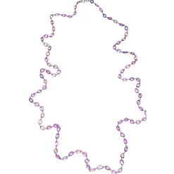 Desert Blooms Mariposa Pink Sapphire Long Necklace