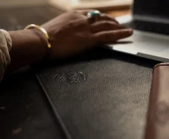 Desk Blotter in Vintage Leather
