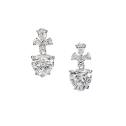 Diamond Cupid Heart Earrings