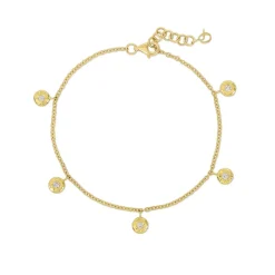 Diamond Five Nesting Gem Bracelet