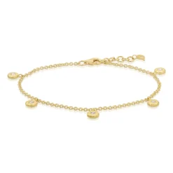 Diamond Five Nesting Gem Bracelet