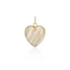 Diamond Heart Stripe Locket