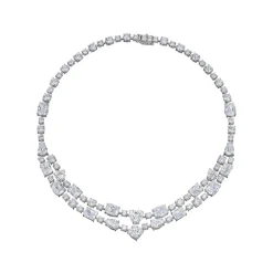 Diamond Love Heart Choker