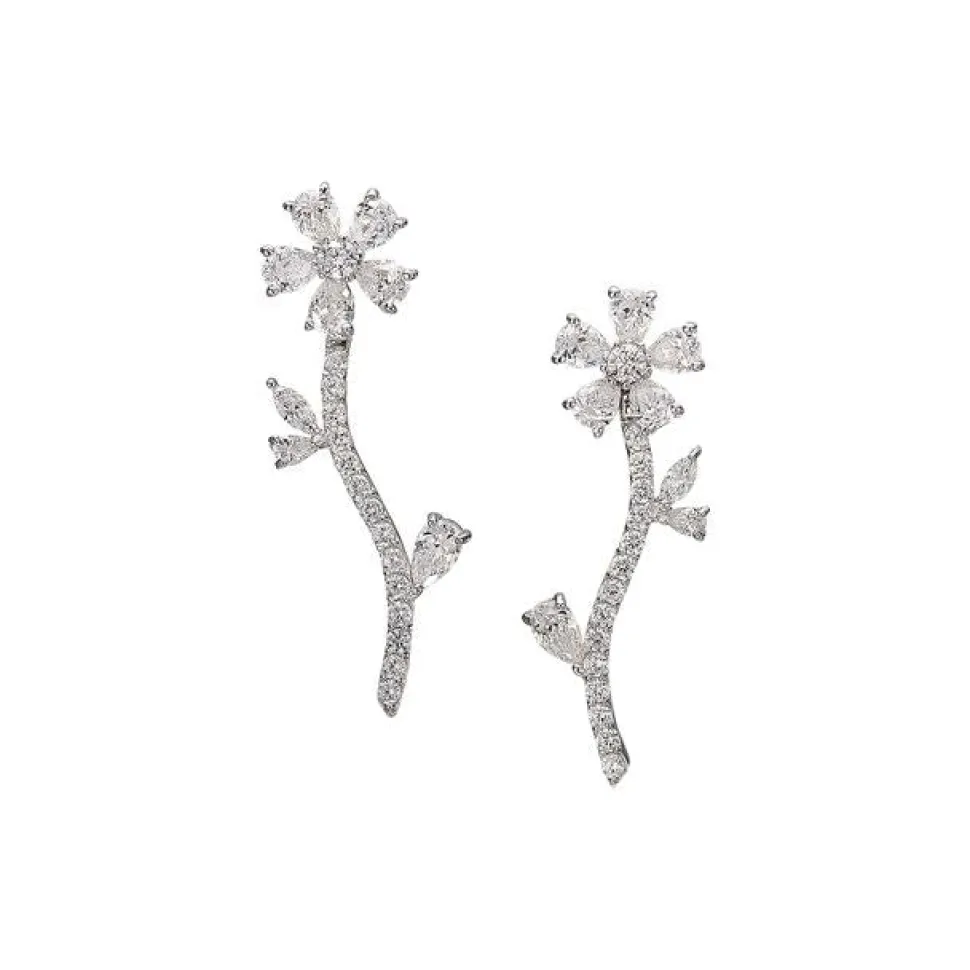 Diamond Marguerite Earrings