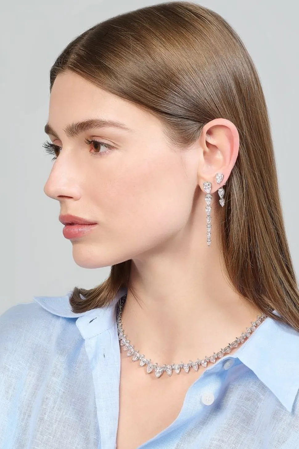 Diamond Nova Drop Earrings