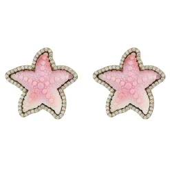 Diamond Starfish Studs