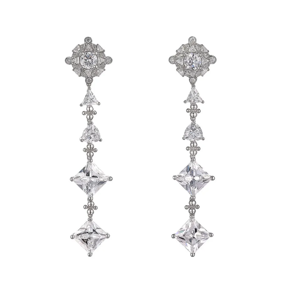 Diamond Tropical Drop Earrings